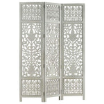 vidaXL Solid Mango Wood Hand Carved Room Divider Screen Multi Sizes/Colors