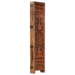 vidaXL Solid Mango Wood Hand Carved Room Divider Screen Multi Sizes/Colors