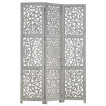 vidaXL Solid Mango Wood Hand Carved Room Divider Screen Multi Sizes/Colors