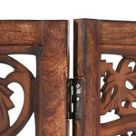 vidaXL Solid Mango Wood Hand Carved Room Divider Screen Multi Sizes/Colors