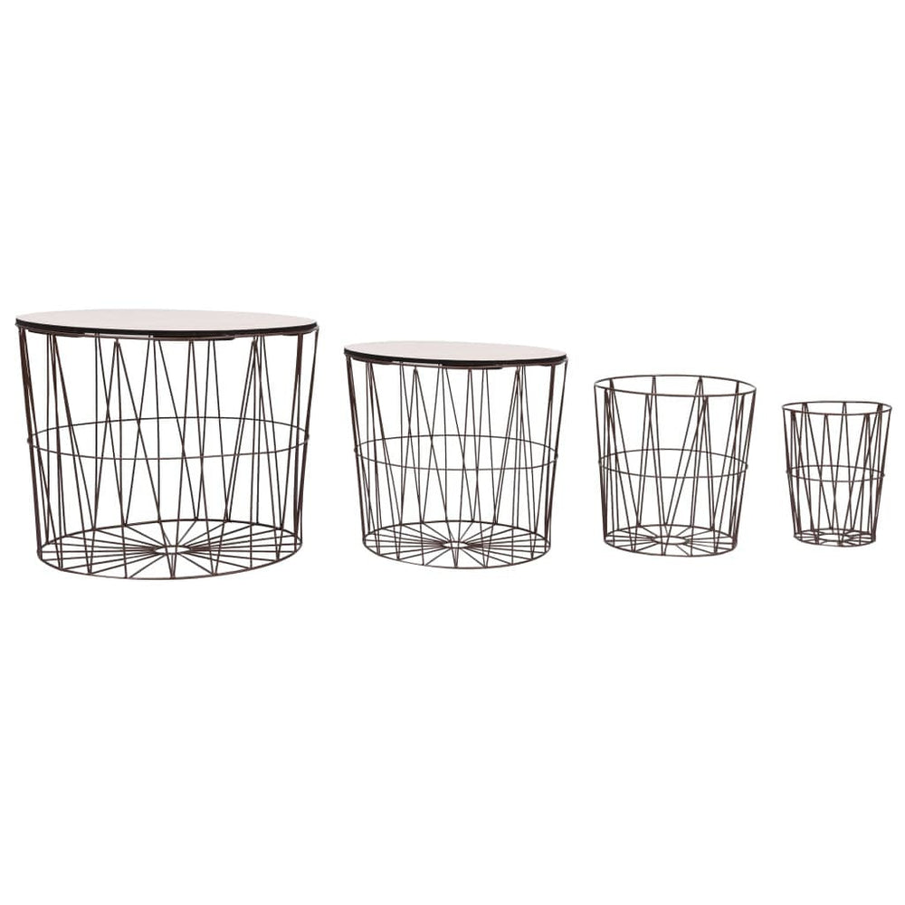 Coffee Tables 4 Pieces End Side Sofa Couch Home Furniture Multi Colors