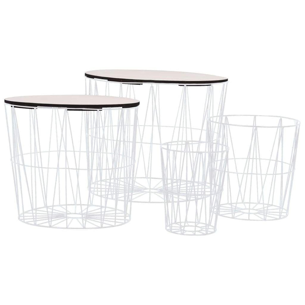 Coffee Tables 4 Pieces End Side Sofa Couch Home Furniture Multi Colors.