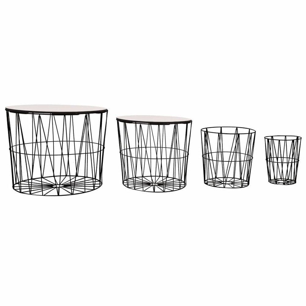 Coffee Tables 4 Pieces End Side Sofa Couch Home Furniture Multi Colors.