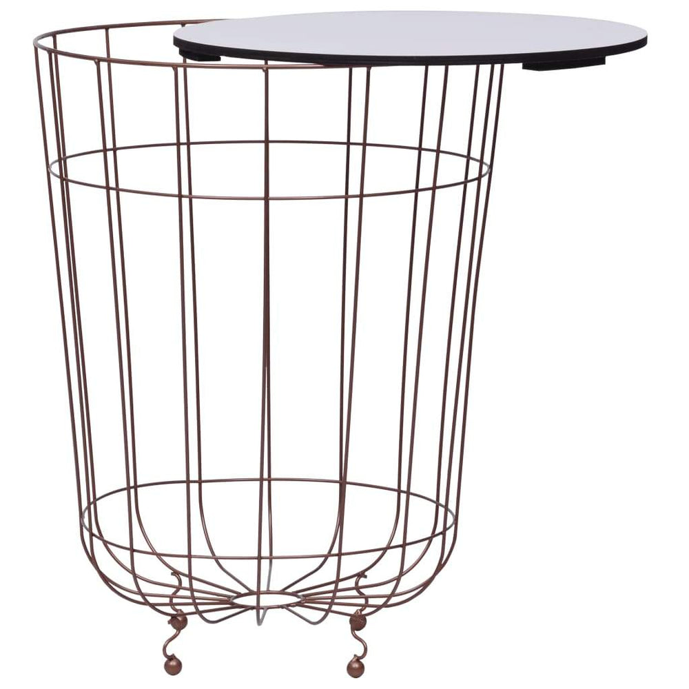 Coffee Table Gold Ø 15.7".