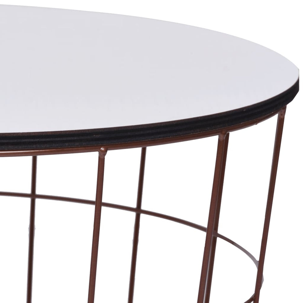 Coffee Table Gold Ø 15.7".