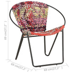 Circle Chair Multicolors Chindi Fabric.