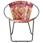 Circle Chair Multicolors Chindi Fabric.