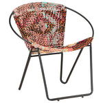 Circle Chair Multicolors Chindi Fabric.