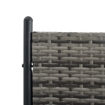 vidaXL Room Divider Poly Rattan Anthracite 68.9"x70.9"