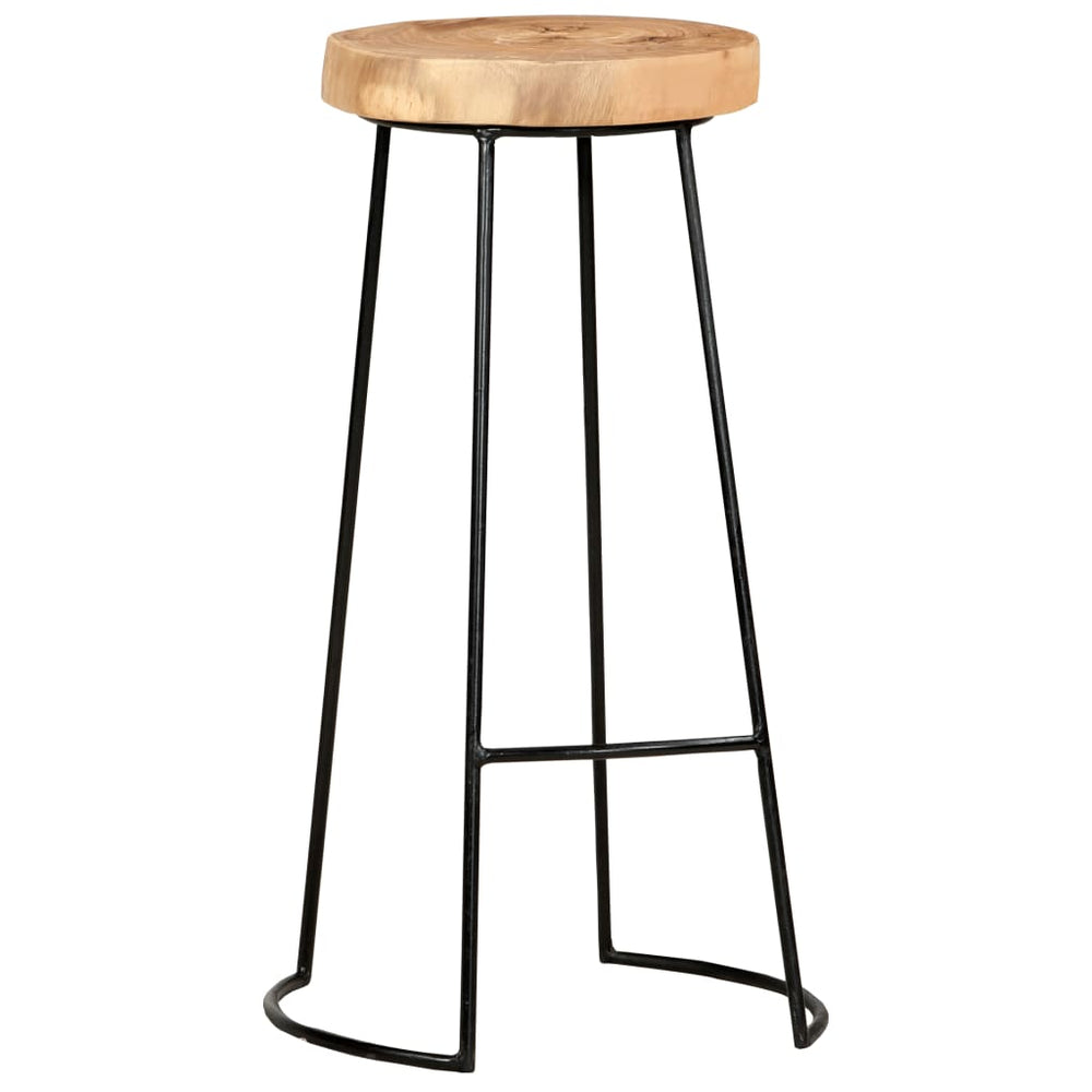 Bar Stools 2 pcs Solid Acacia Wood.