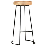 Bar Stools 2 pcs Solid Acacia Wood.