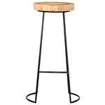 Bar Stools 2 pcs Solid Acacia Wood.