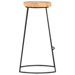 Bar Stools 2 pcs Solid Acacia Wood.