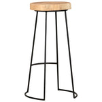 Bar Stools 2 pcs Solid Acacia Wood.