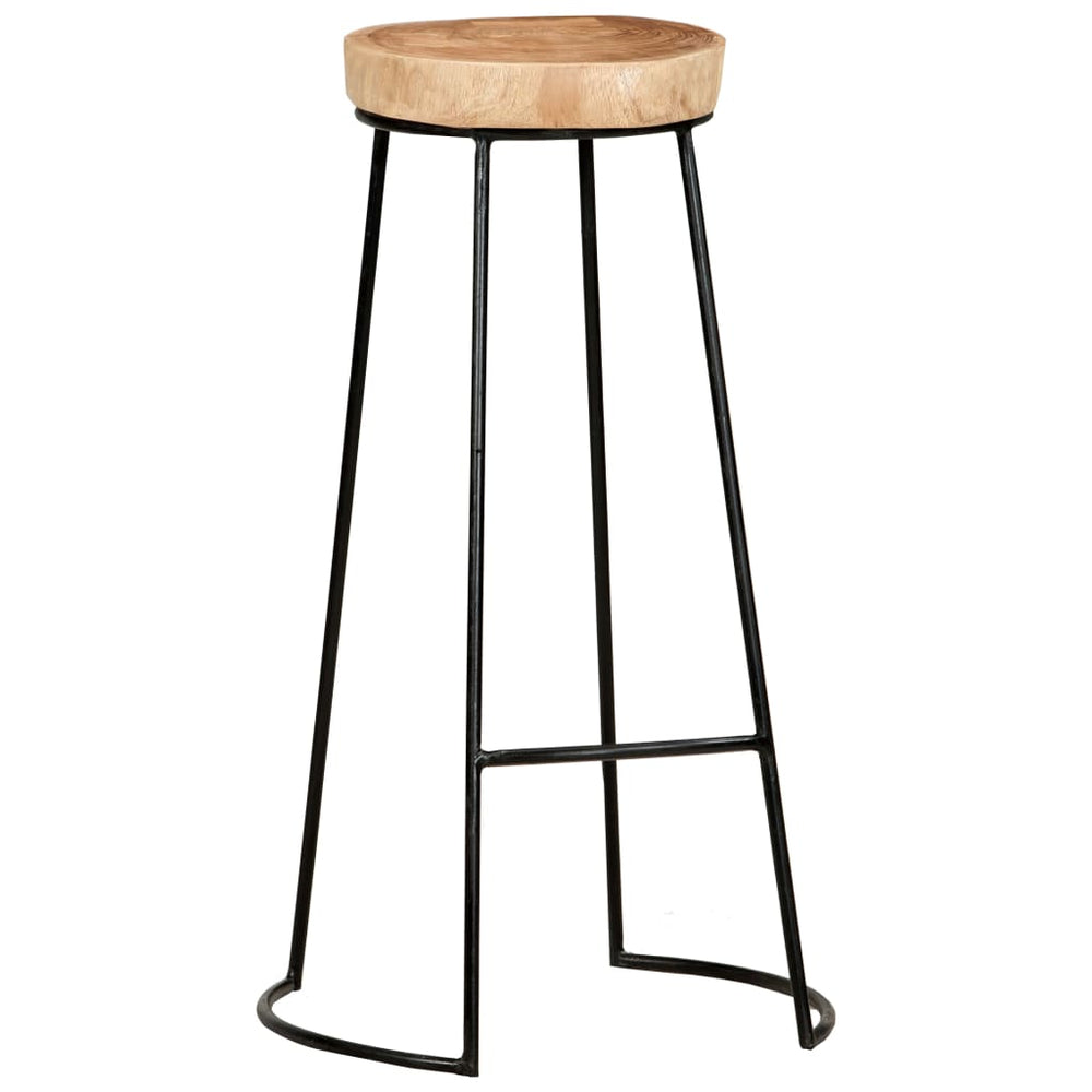 Bar Stools 2 pcs Solid Acacia Wood.