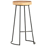 Bar Stools 2 pcs Solid Acacia Wood.