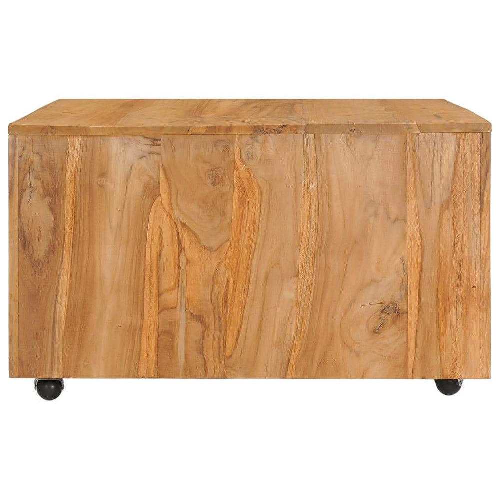 Coffee Table Solid Teak Wood End Couch Table 43.3"x23.6"/31.5"x31.5".