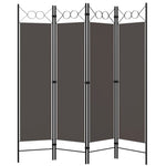 vidaXL 3/4/5/6x Panel Room Divider Folding Screen Furniture Multi Colors