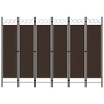 vidaXL 3/4/5/6x Panel Room Divider Folding Screen Furniture Multi Colors