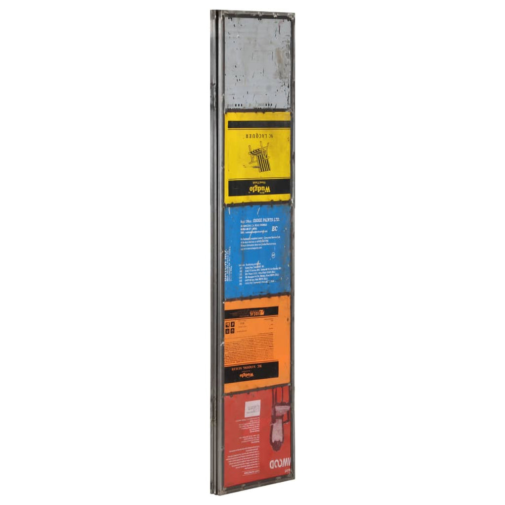 vidaXL Room Divider Multicolor 17.7"x6.7"x65.7" Iron