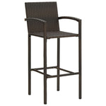 2/4x Bar Stool Poly Rattan Lounge Seating Counter Chairs Multi Colors.