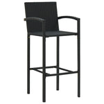 2/4x Bar Stool Poly Rattan Lounge Seating Counter Chairs Multi Colors.