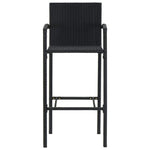2/4x Bar Stool Poly Rattan Lounge Seating Counter Chairs Multi Colors.