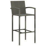 2/4x Bar Stool Poly Rattan Lounge Seating Counter Chairs Multi Colors.