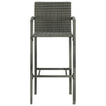 2/4x Bar Stool Poly Rattan Lounge Seating Counter Chairs Multi Colors.