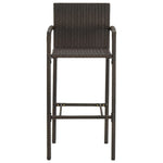 2/4x Bar Stool Poly Rattan Lounge Seating Counter Chairs Multi Colors.