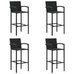 2/4x Bar Stool Poly Rattan Lounge Seating Counter Chairs Multi Colors.