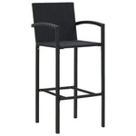2/4x Bar Stool Poly Rattan Lounge Seating Counter Chairs Multi Colors.
