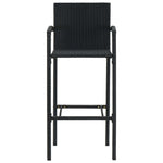 2/4x Bar Stool Poly Rattan Lounge Seating Counter Chairs Multi Colors.