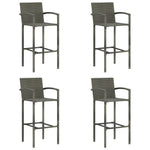 2/4x Bar Stool Poly Rattan Lounge Seating Counter Chairs Multi Colors.