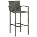 2/4x Bar Stool Poly Rattan Lounge Seating Counter Chairs Multi Colors.