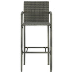 2/4x Bar Stool Poly Rattan Lounge Seating Counter Chairs Multi Colors.