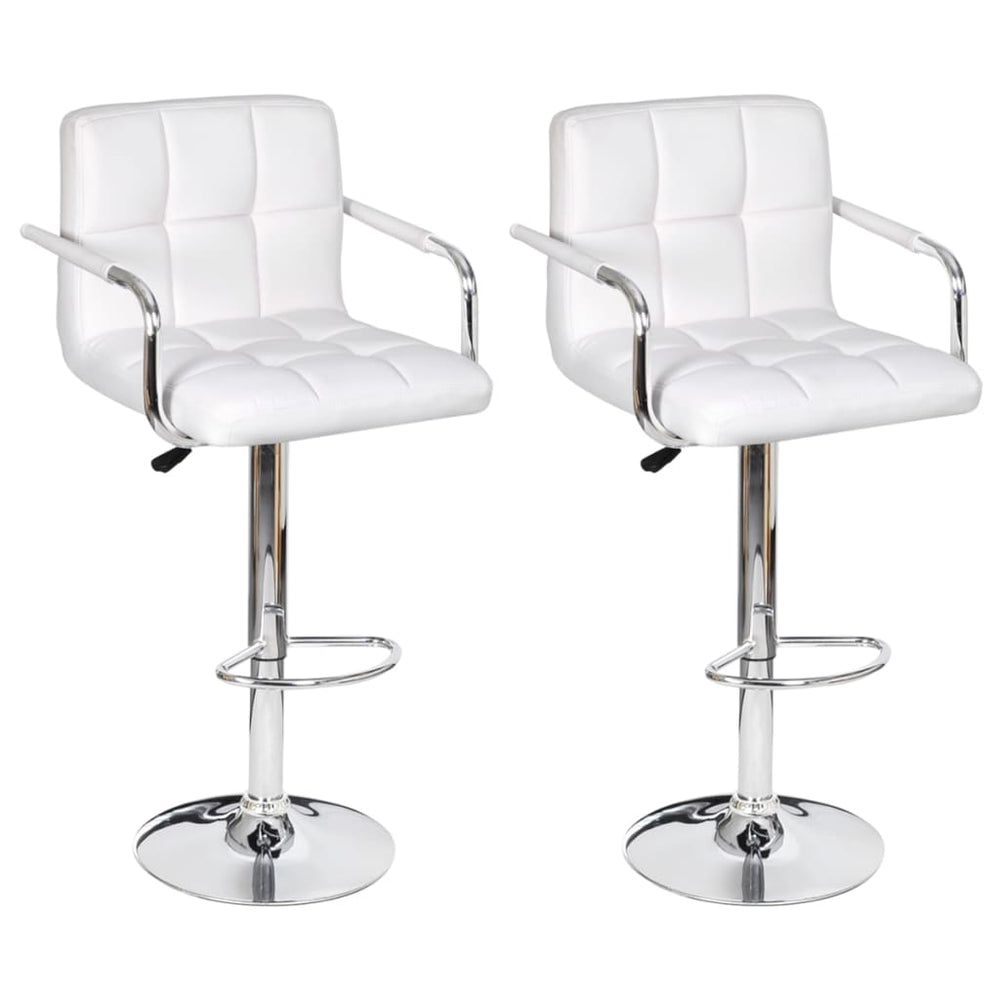 2x Bar Stool Faux Leather Kitchen Dining Room Seating Multi Colors.