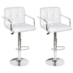 2x Bar Stool Faux Leather Kitchen Dining Room Seating Multi Colors.