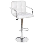 2x Bar Stool Faux Leather Kitchen Dining Room Seating Multi Colors.