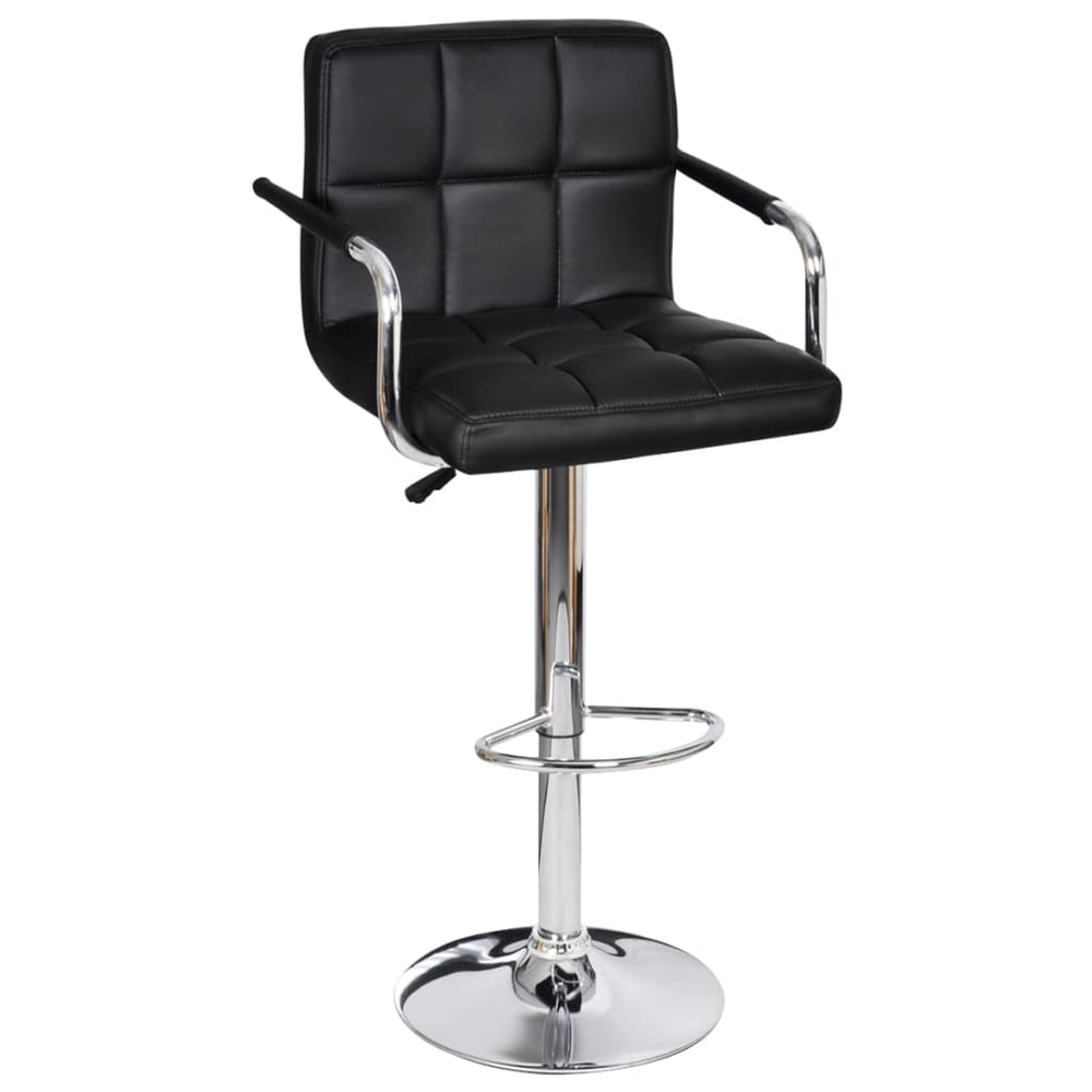 2x Bar Stool Faux Leather Kitchen Dining Room Seating Multi Colors.