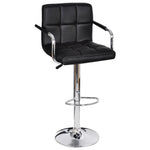2x Bar Stool Faux Leather Kitchen Dining Room Seating Multi Colors.