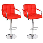 2x Bar Stool Faux Leather Kitchen Dining Room Seating Multi Colors.