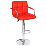 2x Bar Stool Faux Leather Kitchen Dining Room Seating Multi Colors.