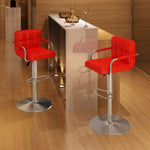 2x Bar Stool Faux Leather Kitchen Dining Room Seating Multi Colors.
