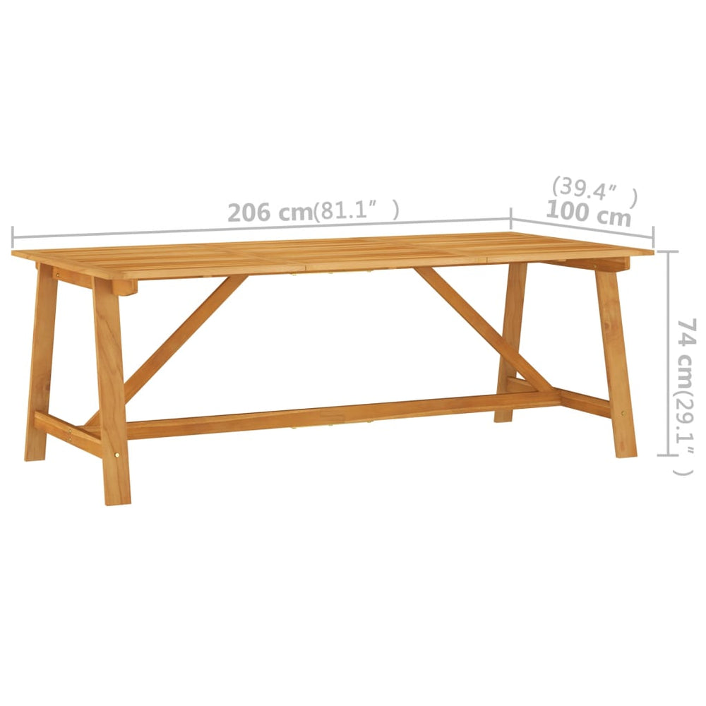 vidaXL 7 Piece Patio Dining Set Dark Gray