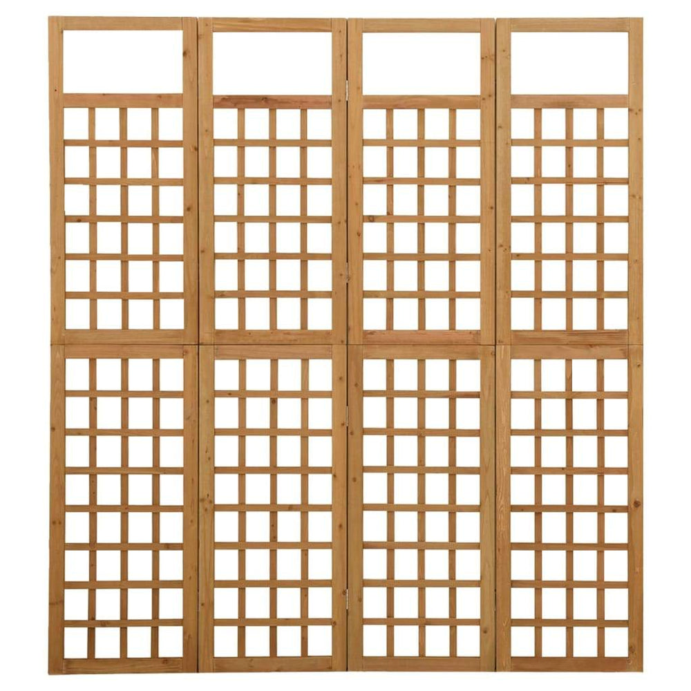 vidaXL Solid Fir Wood 6-Panel Room Divider/Trellis Screen Multi Colors/Sizes