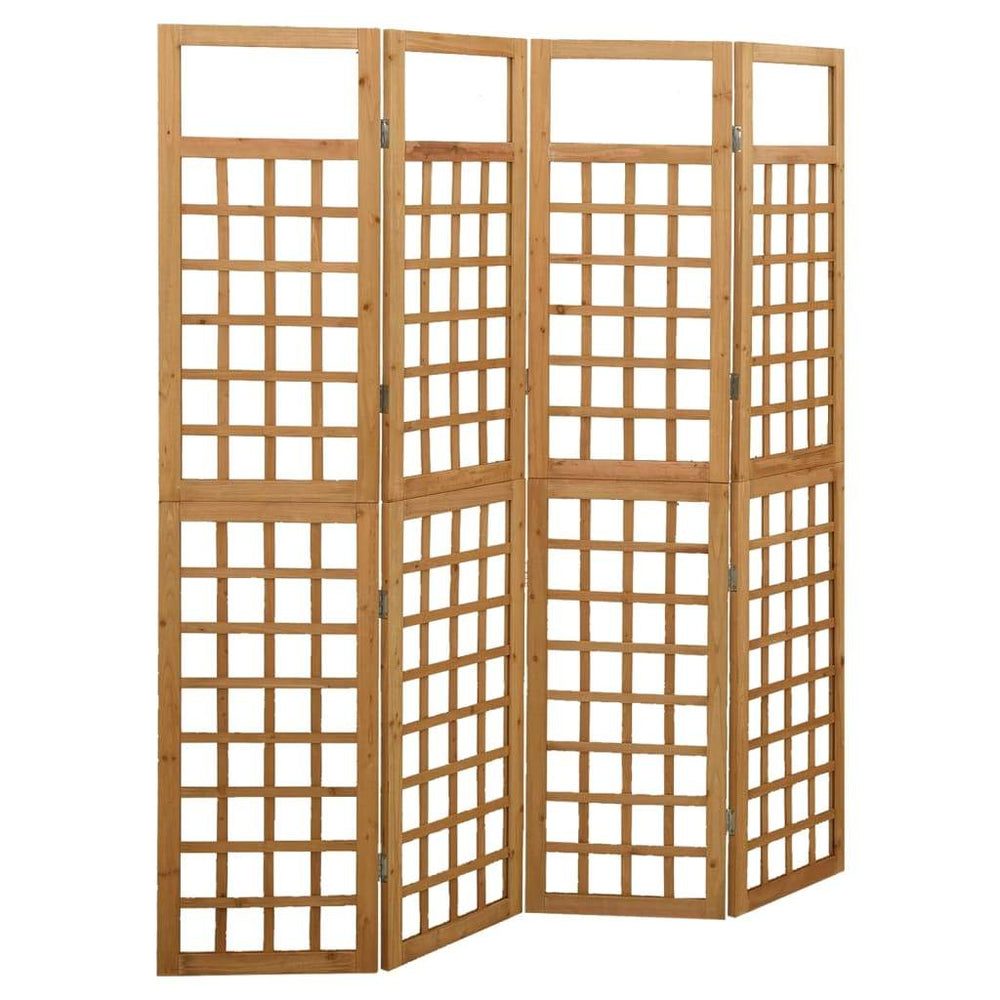 vidaXL Solid Fir Wood 6-Panel Room Divider/Trellis Screen Multi Colors/Sizes