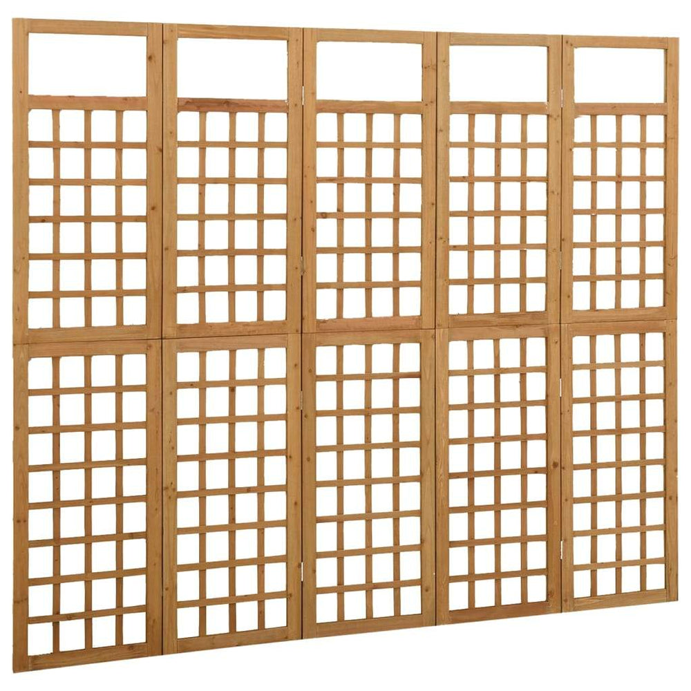 vidaXL Solid Fir Wood 6-Panel Room Divider/Trellis Screen Multi Colors/Sizes