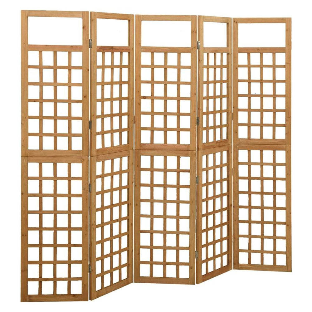 vidaXL Solid Fir Wood 6-Panel Room Divider/Trellis Screen Multi Colors/Sizes
