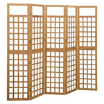 vidaXL Solid Fir Wood 6-Panel Room Divider/Trellis Screen Multi Colors/Sizes